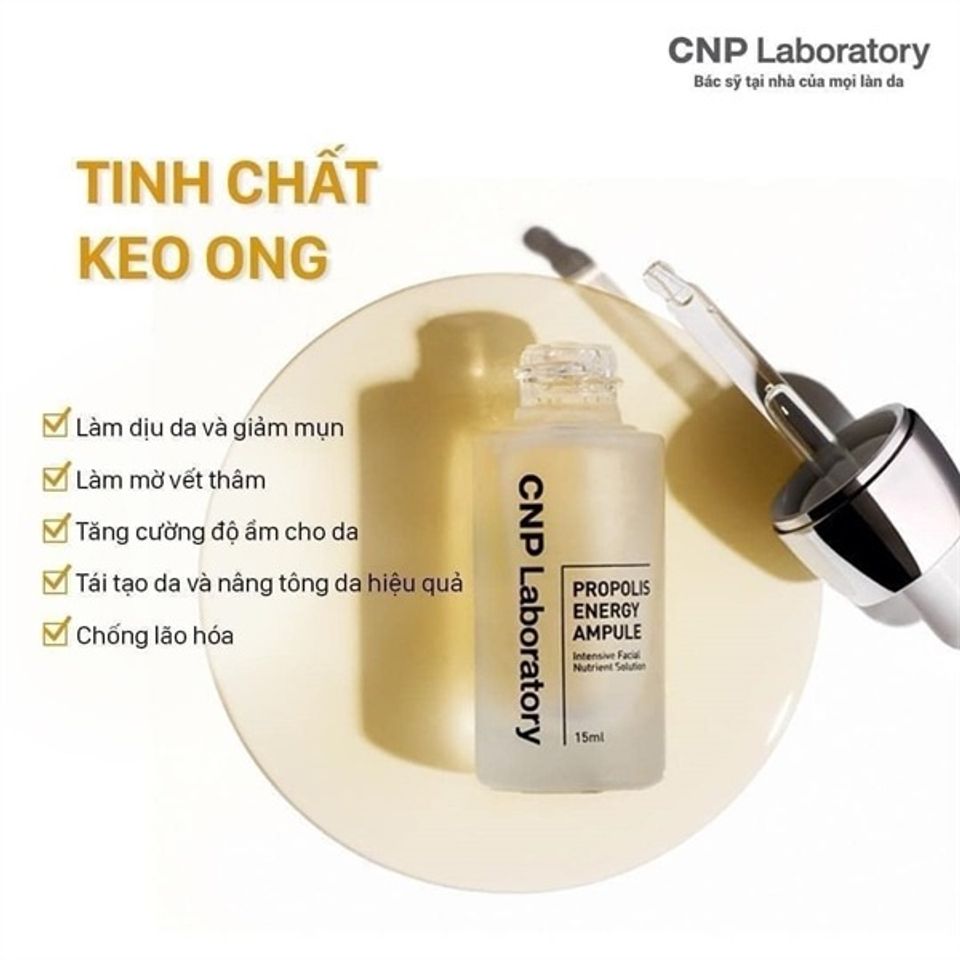 Tinh Chất Keo Ong Phục Hồi Da CNP Laboratory Propolis Ampule 35ml - Serum Tái Tạo & Dưỡng Ẩm Da Mịn Màng, Hỗ Trợ Khỏe Mạnh Chính Hãng