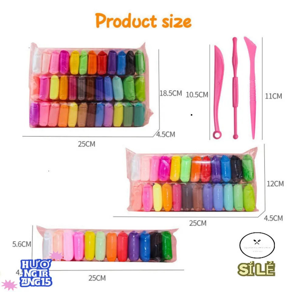 Bộ Đất Sét Tự Khô An Toàn Nhật Bản - Đồ Chơi Nghệ Thuật Sáng Tạo Nhiều ...