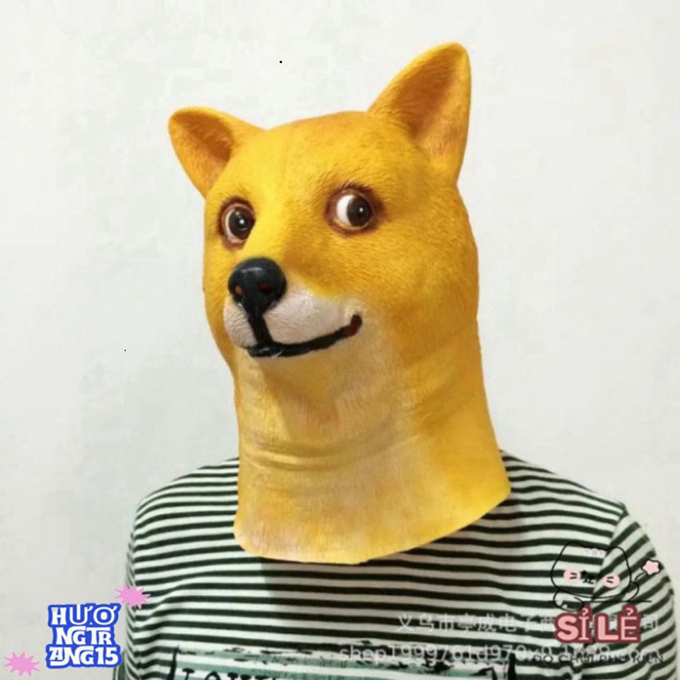 Mặt Nạ Latex Hình Chó Shiba - Độc Đáo Cho Halloween & Cosplay - Đạo Cụ ...