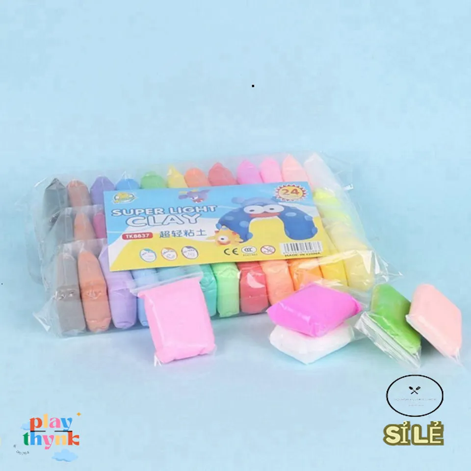 Bộ Đất Sét Khô Coolcells 12/24/36 Màu - Đồ Chơi Nghệ Thuật DIY An Toàn ...