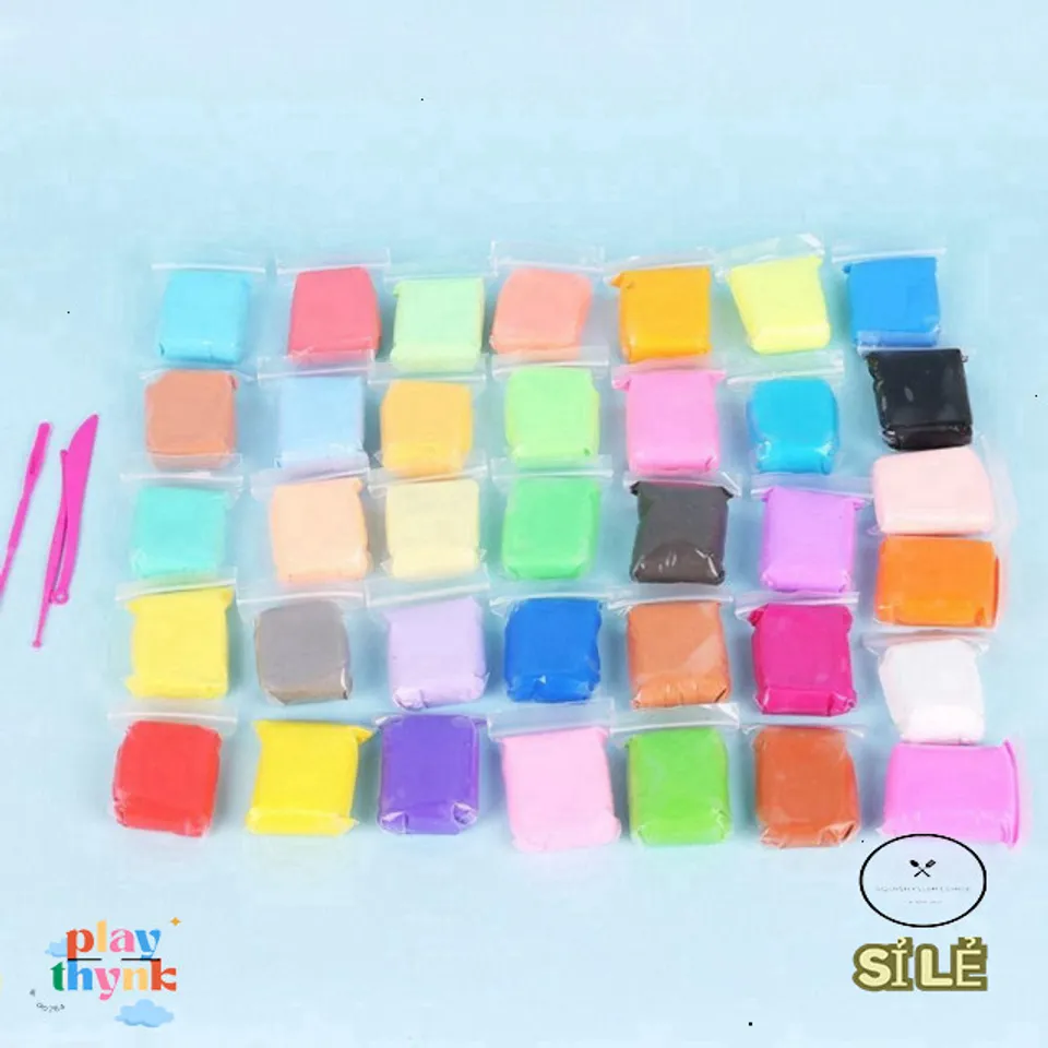 Bộ Đất Sét Khô Coolcells 12/24/36 Màu - Đồ Chơi Nghệ Thuật DIY An Toàn ...