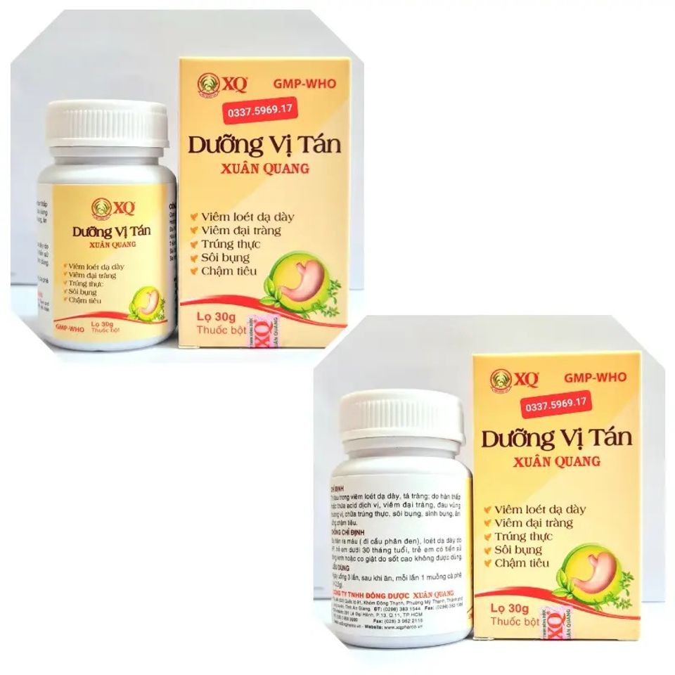 Dưỡng Vị Tán Lọ 30g Bột - Hỗ Trợ Giảm Viêm Loét Dạ Dày và Cải Thiện Tiêu Hóa, Giải Pháp Từ Thiên Nhiên Chất Lượng Cao