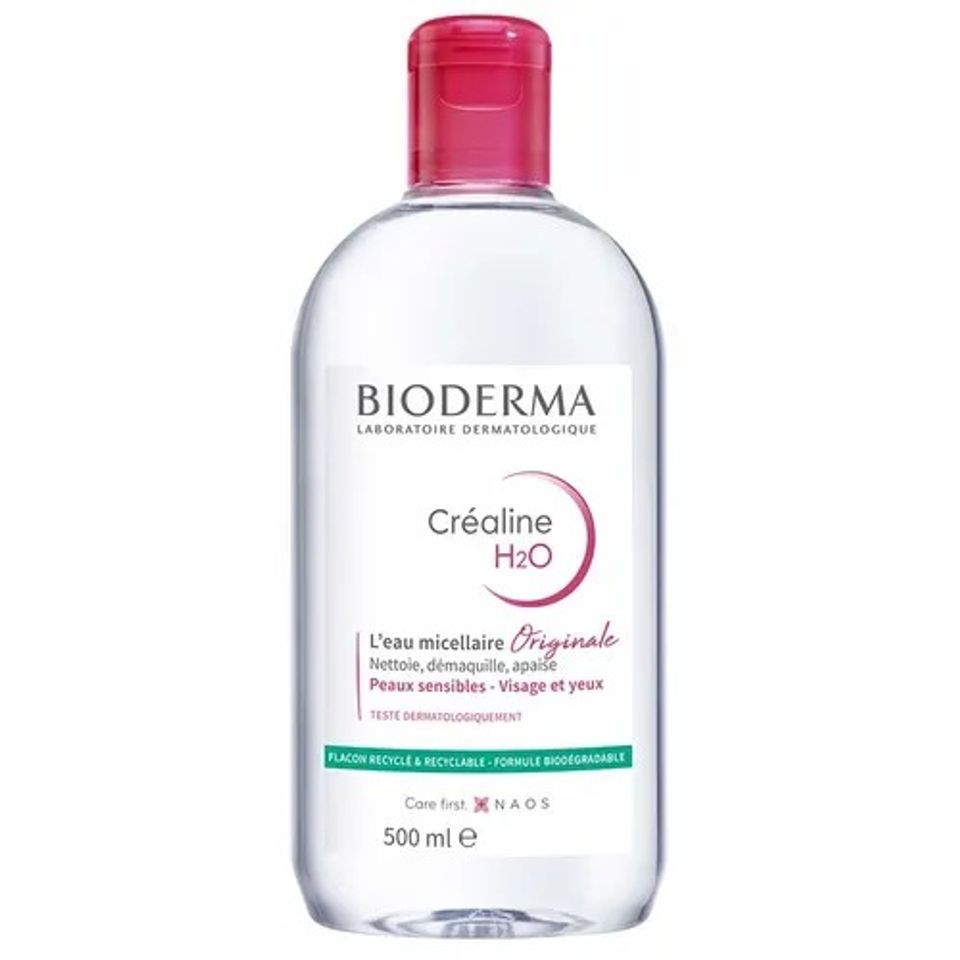 Nước Tẩy Trang Bioderma Crealine H2O 500ml - Dành Cho Da Nhạy Cảm, Hiệu Quả Làm Sạch Dịu Nhẹ, Không Kích Ứng