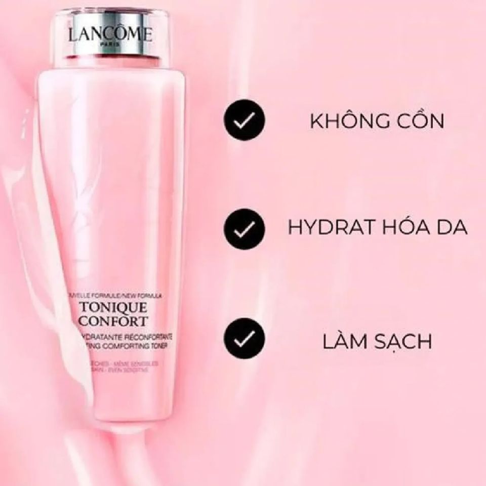 Nước Hoa Hồng Lancôme Tonique Confort 400ml - Sản Phẩm Chăm Sóc Da Tự Nhiên, Làm Sạch và Dưỡng Ẩm Hiệu Quả