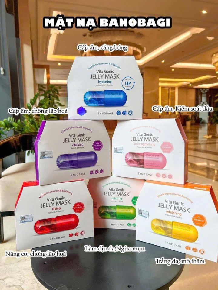 Mặt Nạ Thạch Banobagi Vita Genic Jelly Mask - Cấp Ẩm Trắng Da, Phục Hồi Da Xỉn Màu, Hiệu Quả Nhanh chóng từ Hàn Quốc
