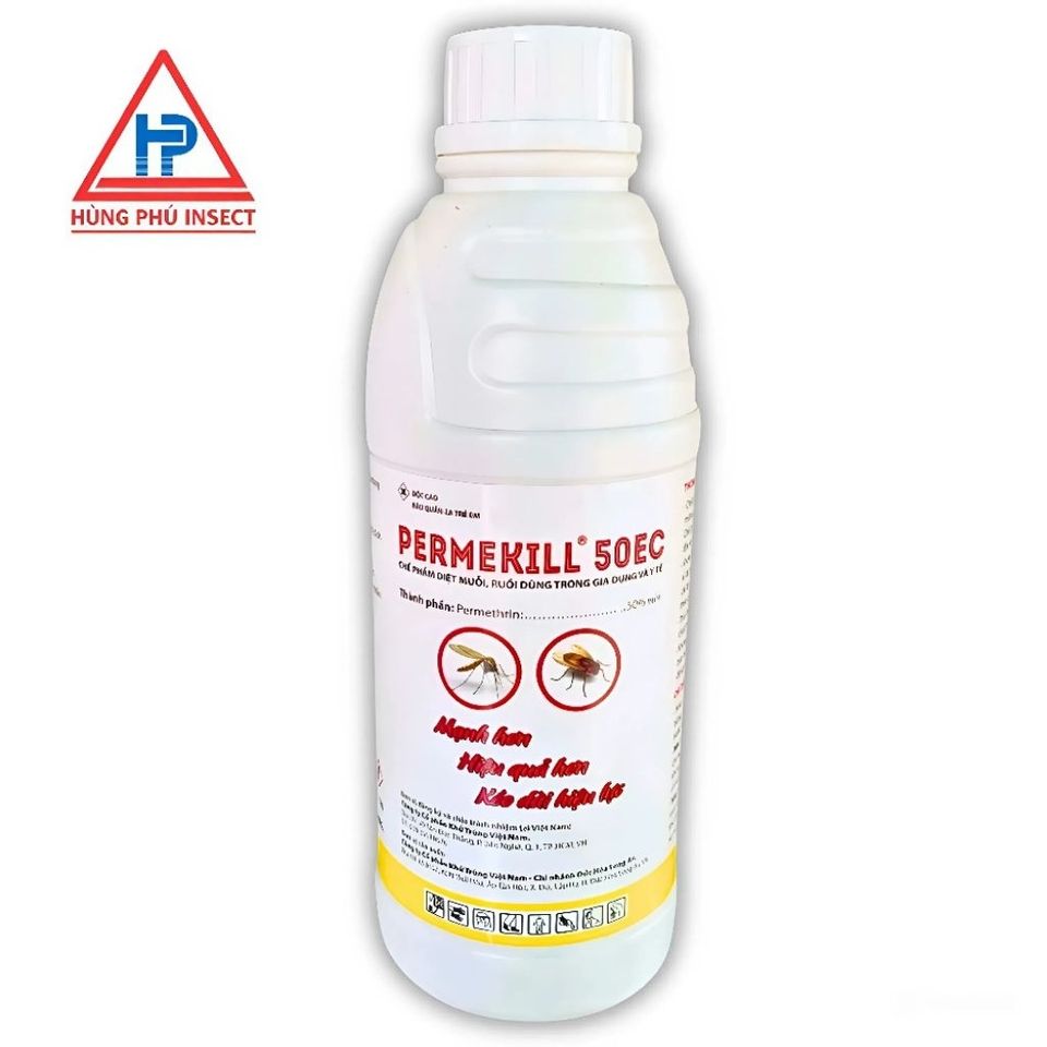 Thuốc Diệt Côn Trùng PERMEKILL 50EC - Dung Dịch Diệt Muỗi, Ruồi, Côn Trùng Hiệu Quả Cho Gia Đình Và Kho Xưởng 1 Lít