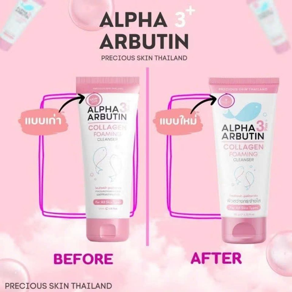 Sữa Rửa Mặt Alpha Arbutin 120ml - Làm Sáng Da, Giảm Nhờn, Ngăn Ngừa Mụn Cho Da Dầu Mịn Màng, Tươi Mát