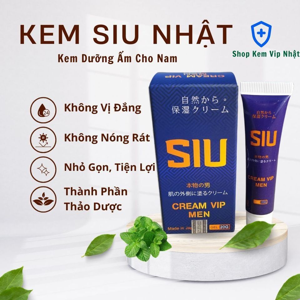 Kem Bôi Hỗ Trợ Sức Khỏe Nam Giới SIU Cream Vip Nhật Bản - Dưỡng Ẩm Tự Nhiên, An Toàn Cho Da Nhạy Cảm, 50-60 Lần Sử Dụng 576036 chính hãng