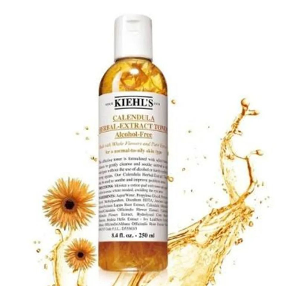 Toner Dưỡng Da Hoa Cúc Kiehl's Calendula Herbal Extract Alcohol-Free 250ml - Sản phẩm làm sạch và dưỡng ẩm cho mọi loại da