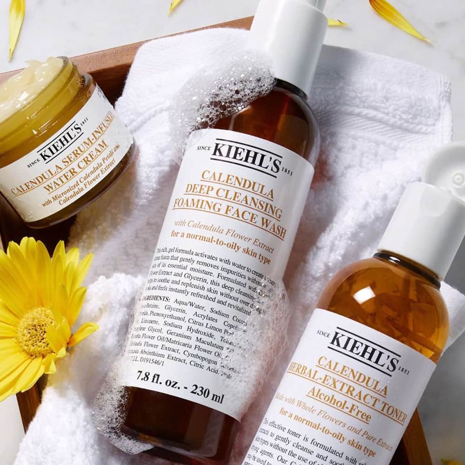 Set Dưỡng Da Kiehl's Since 1851 - Bộ Gel Rửa Mặt và Nước Hoa Hồng Calendula Skincare Quà Tặng Lễ Hội Chính Hãng