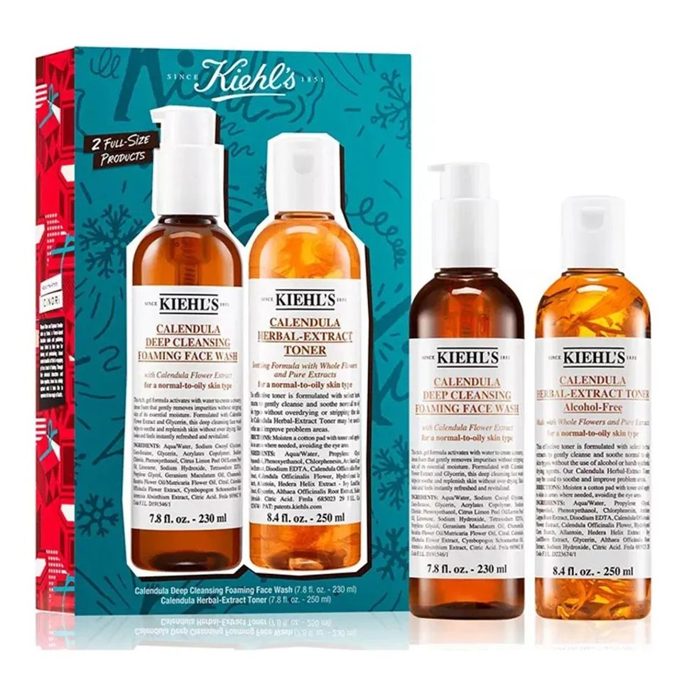 Set Dưỡng Da Kiehl's Since 1851 - Bộ Gel Rửa Mặt và Nước Hoa Hồng Calendula Skincare Quà Tặng Lễ Hội Chính Hãng