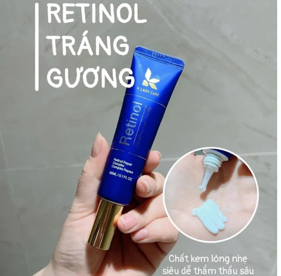 Kem Dưỡng Da K Lady Care Retinol 0.5% 30ml - Chống Lão Hóa, Mờ Nếp Nhăn, Dưỡng Ẩm, Da Mịn Màng, Chăm Sóc Da Hiệu Quả