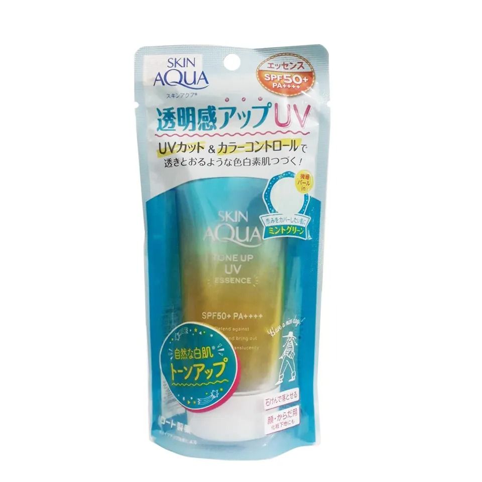Kem Chống Nắng Nâng Tông Sunplay Skin Aqua Tone Up UV Essence Mint SPF50+ PA++++ - Bảo Vệ Da Nhạy Cảm, Kiềm Dầu, Che Khuyết Điểm