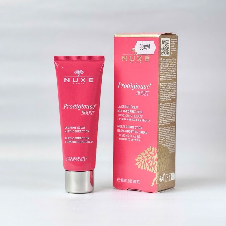 Kem Dưỡng Ẩm Nuxe Prodigieuse Boost 40ml - Làm Sáng Da, Giảm Lão Hóa, Phục Hồi Sức Sống, Vegan, Dành Cho Da Thường Đến Khô