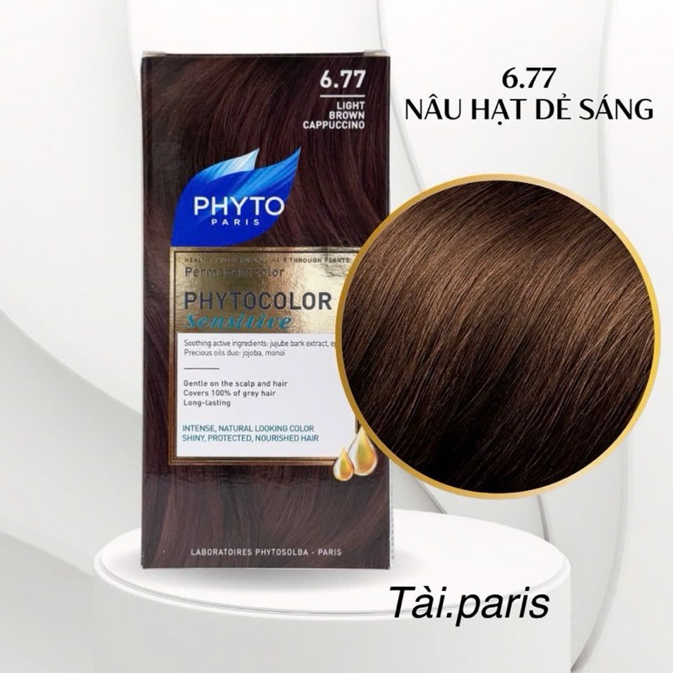 Nhuộm Tóc Phủ Bạc PHYTO 100% Hữu Cơ - Cho Da Nhạy Cảm, Không Gây Kích Ứng, Dưỡng Tóc Tự Nhiên