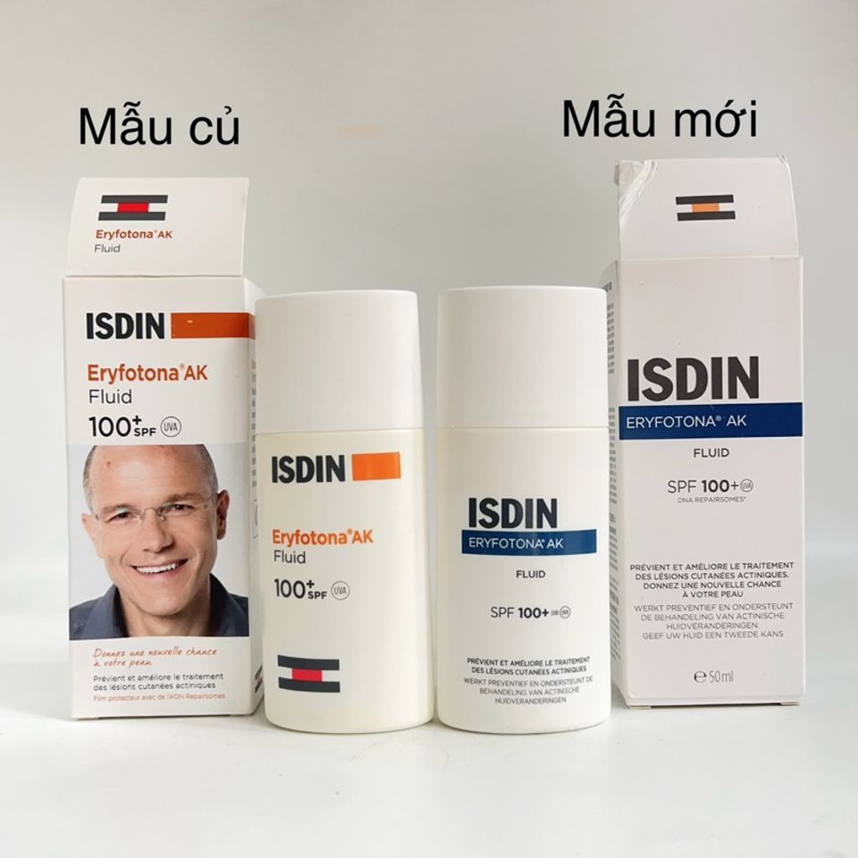 Kem Chống Nắng ISDIN ERYFOTONA AK Fluid SPF100+ 50ml - Bảo Vệ DNA, Dùng Cho Mọi Loại Da