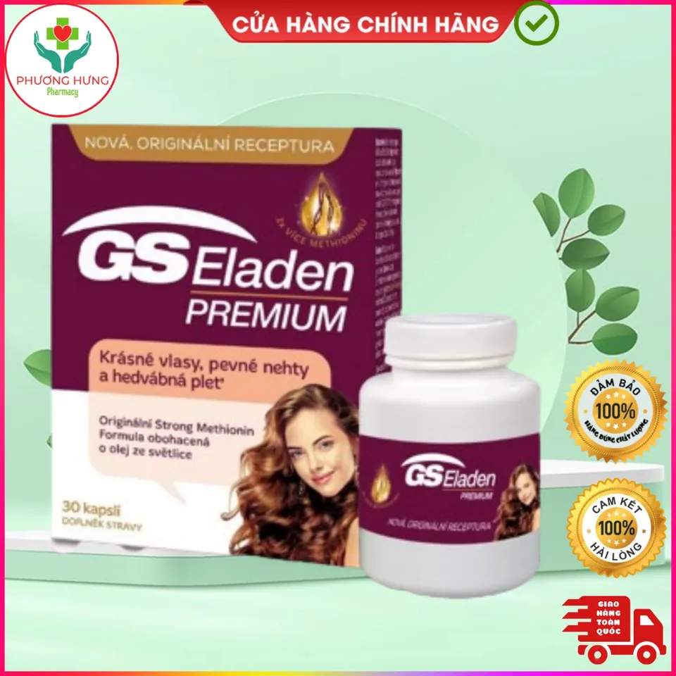 GS Eladen Hỗ Trợ đẹp Da, Tóc,Móng Chắc Khỏe, Giảm Tình Trạng Tóc Khô Xơ ...