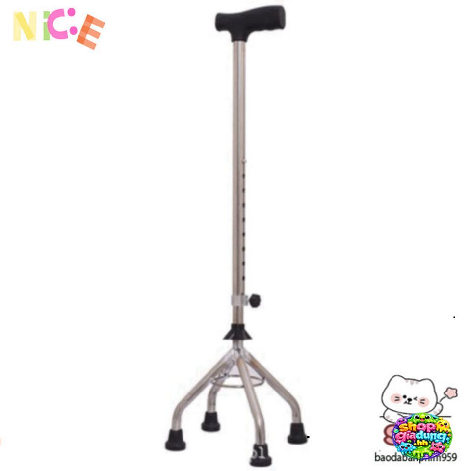 Gậy 1-3-4 Chân Inox Oromi - Nạng Hỗ Trợ Di Chuyển An Toàn Cho Người Cao Tuổi - Thiết Kế Chắc Chắn, Tùy Chỉnh Chiều Cao