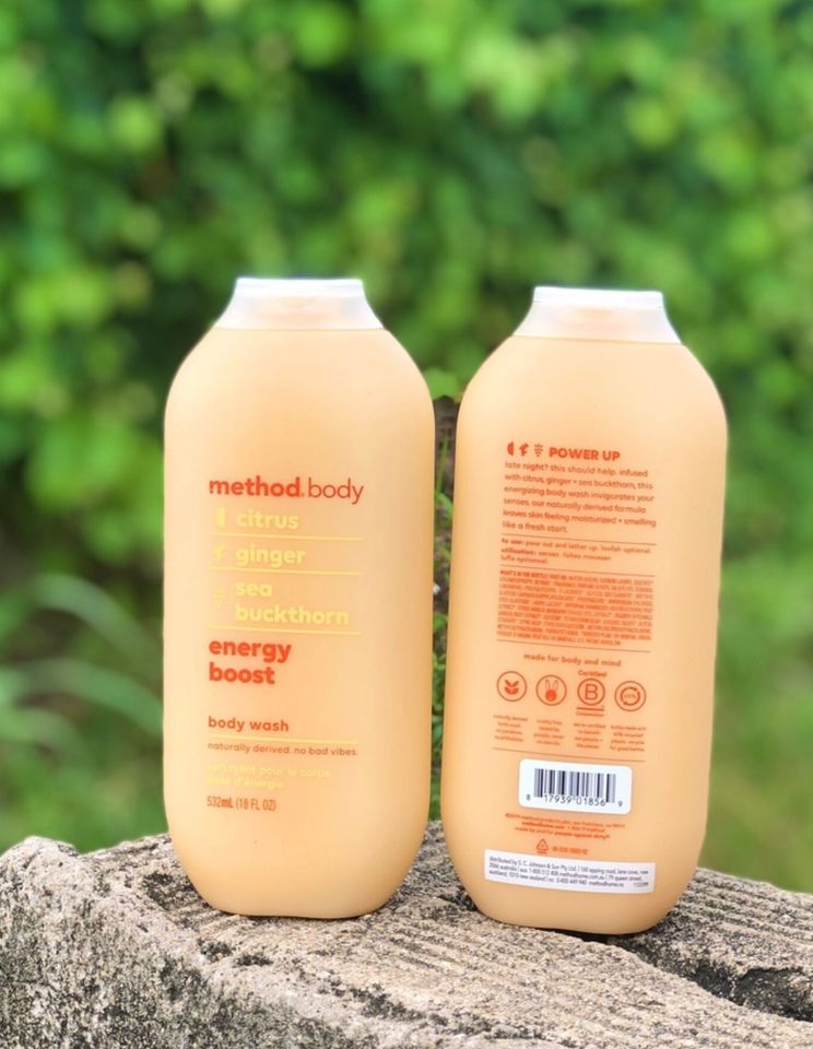 Sữa Tắm Method Body Wash Energy Boost 532ml - Hương Thơm Tươi Mát, Dùng Hằng Ngày Cho Cả Nam và Nữ, Xuất Xứ Úc