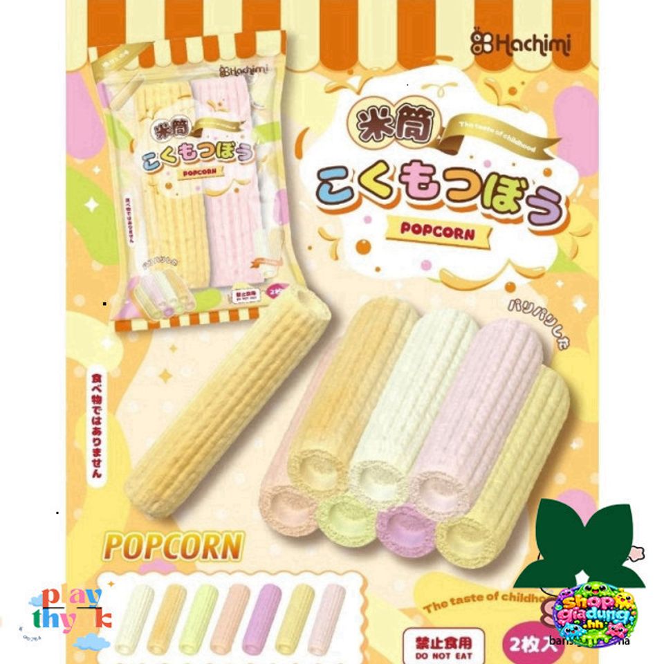Đồ Chơi Squishy Bỏng Ngô Hachimi Hương Bơ - Giải T stress, Trang Trí Bàn Học, Móc Khóa Siêu Dễ Thương