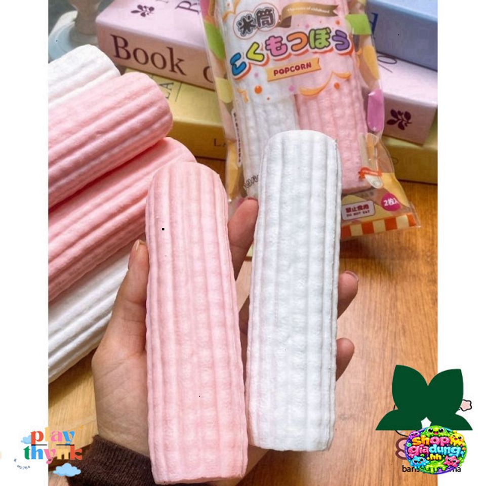Đồ Chơi Squishy Bỏng Ngô Hachimi Hương Bơ - Giải T stress, Trang Trí Bàn Học, Móc Khóa Siêu Dễ Thương