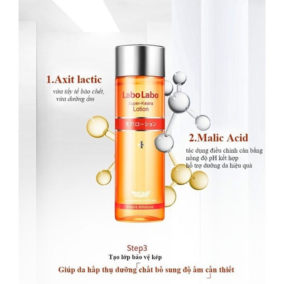 Nước Hoa Hồng Lotion Labo Labo 100ml - Se Khít Lỗ Chân Lông, Cân Bằng Độ Ẩm, Dành Cho Da Nhờn, Chăm Sóc Da Mịn Màng, Chính Hãng