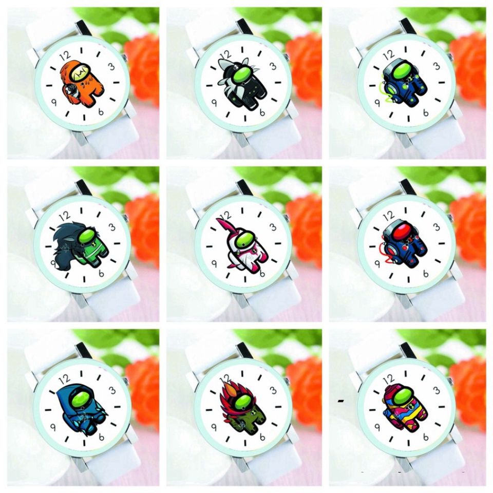 Đồng hồ đeo tay chibi Among Us và Ben 10 - Quà tặng độc đáo cho fan anime và game - Dễ thương, phong cách hiện đại