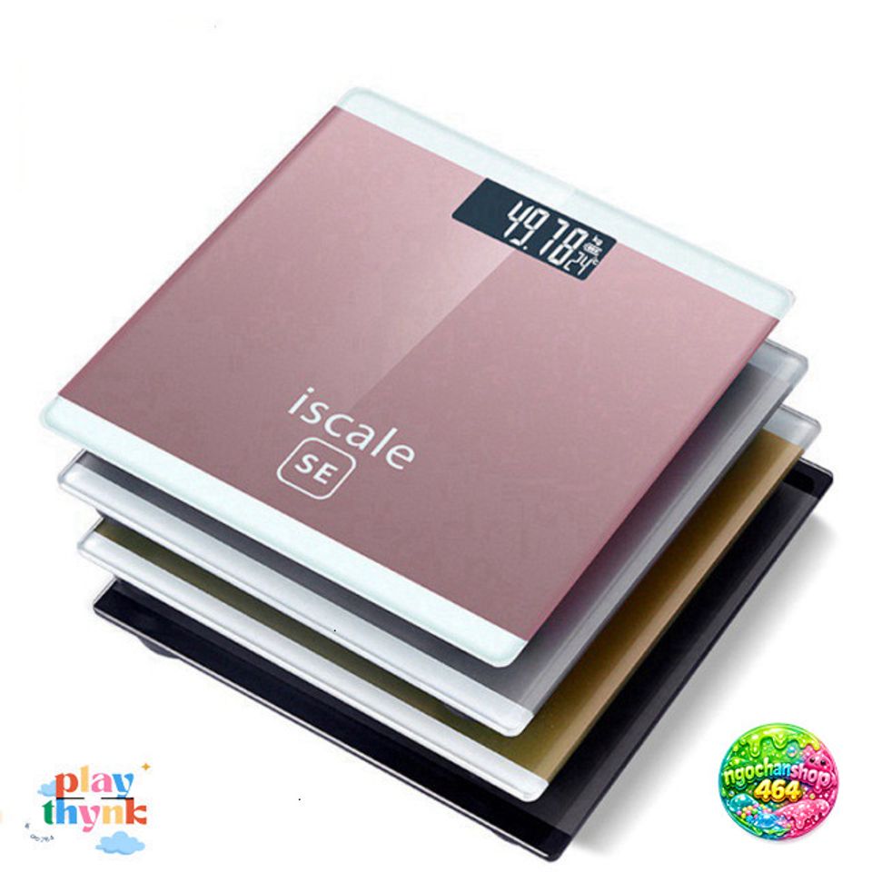 Cân Sức Khỏe Điện Tử ISCALE SE - Thiết Kế Sang Trọng, Kính Cường Lực, Tải Trọng 180kg, Theo Dõi Cân Nặng Gia Đình Chính Xác