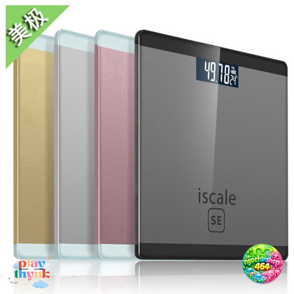 Cân Sức Khỏe Điện Tử ISCALE SE - Thiết Kế Sang Trọng, Kính Cường Lực, Tải Trọng 180kg, Theo Dõi Cân Nặng Gia Đình Chính Xác