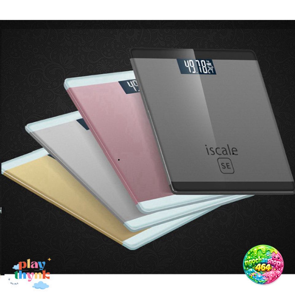 Cân Sức Khỏe Điện Tử ISCALE SE - Thiết Kế Sang Trọng, Kính Cường Lực, Tải Trọng 180kg, Theo Dõi Cân Nặng Gia Đình Chính Xác