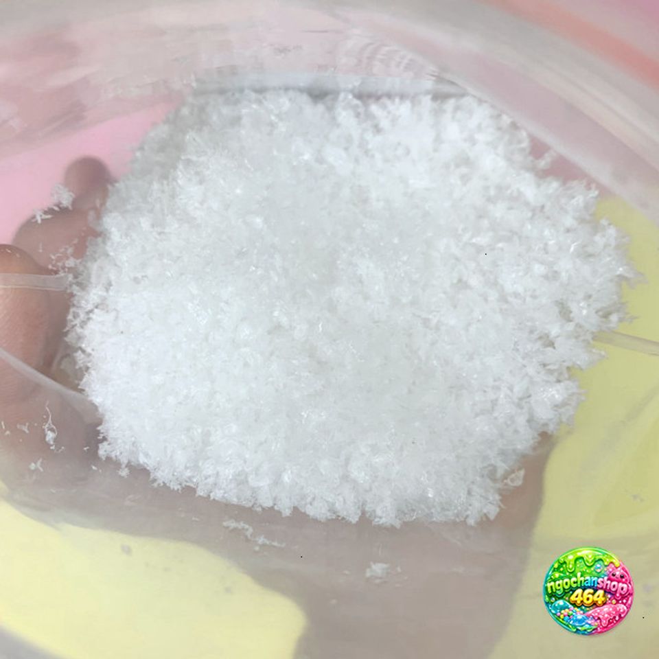 Kem Tuyết Nhựa Snowfizz 50Gr - Không Pha Nước, Siêu Phồng, Trang Trí Slime Tuyết Giả - Đồ Chơi Thủ Công Trẻ Em