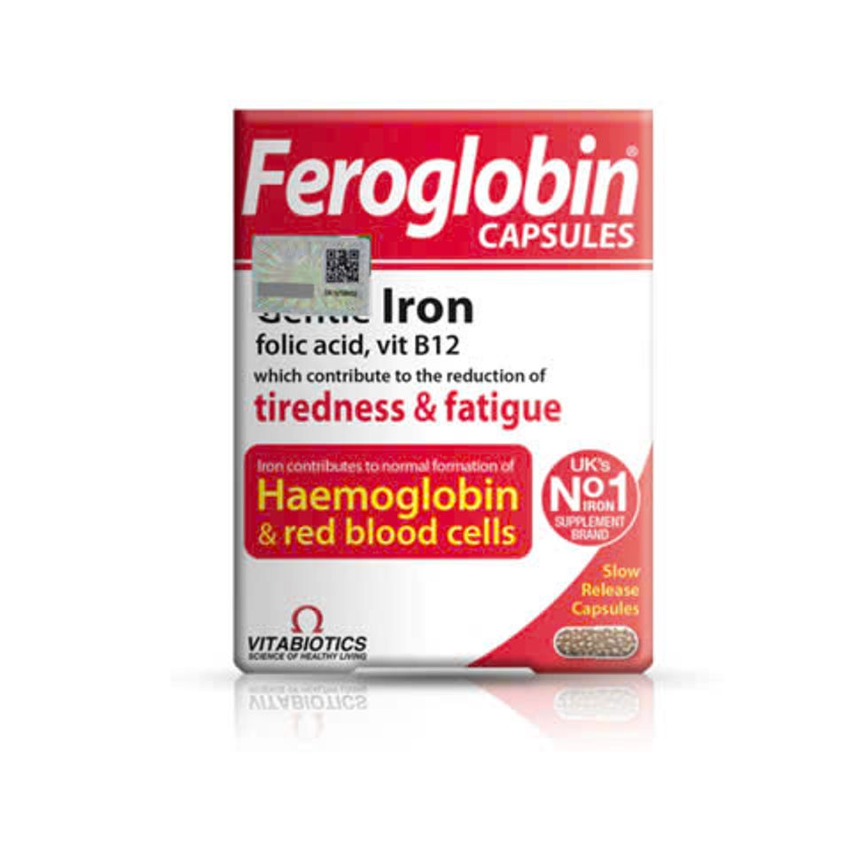 Viên Sắt Kẽm Hữu Cơ Giải Phóng Chậm Feroglobin B12 Nhập Khẩu Anh Quốc - Bổ Sung Sắt, Vitamin B12, Hỗ Trợ Mẹ Bầu, 30 Viên Con Nhộng Dễ Uống