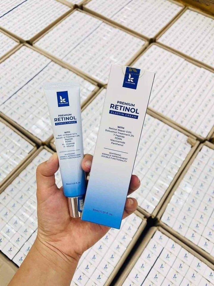 Kem Dưỡng K Lady Care Premium Retinol Elastin Cream 30ml - Phục Hồi Làn Da, Giảm Nếp Nhăn, Dưỡng Ẩm Da Mềm Mịn Chính Hãng