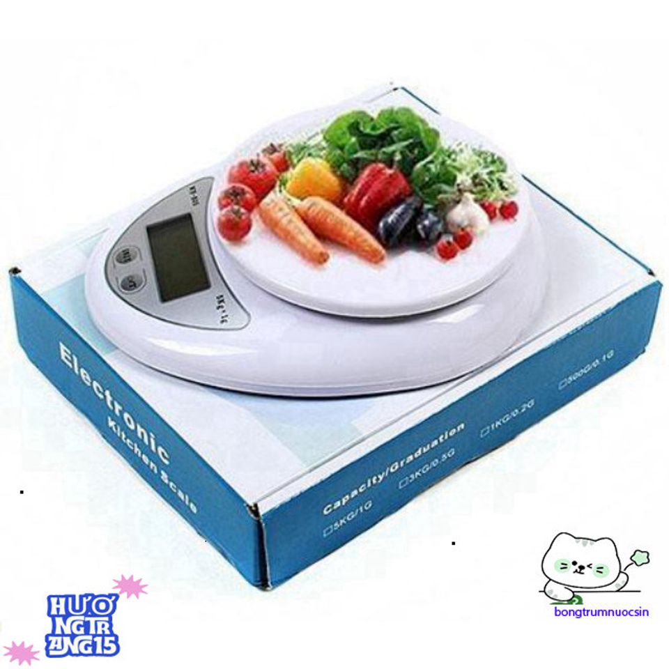 Cân Điện Tử BA499 - Cân Tiểu Ly Chính Xác Từ 1g Đến 5kg, Màn Hình LCD, Thích Hợp Đo Thực Phẩm Gia Vị Nhà Bếp