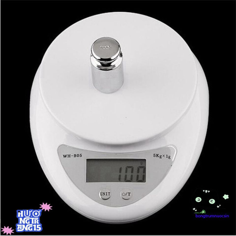 Cân Điện Tử BA499 - Cân Tiểu Ly Chính Xác Từ 1g Đến 5kg, Màn Hình LCD, Thích Hợp Đo Thực Phẩm Gia Vị Nhà Bếp
