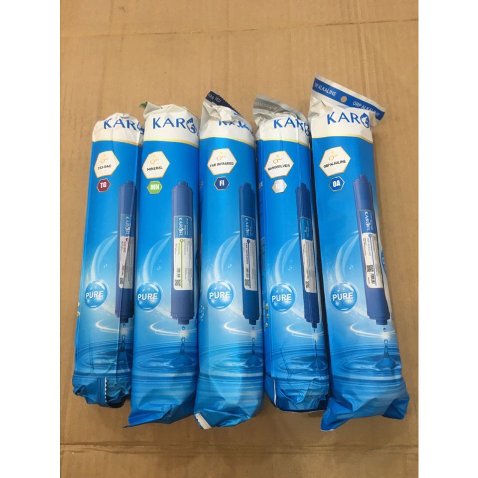 Bộ 5 Lõi Lọc Karofi 56789 Chính Hãng - Lõi T33, Mineral, Far Infrared, Nano Silver, ORP Alkaline - Cải Thiện Chất Lượng Nước Uống