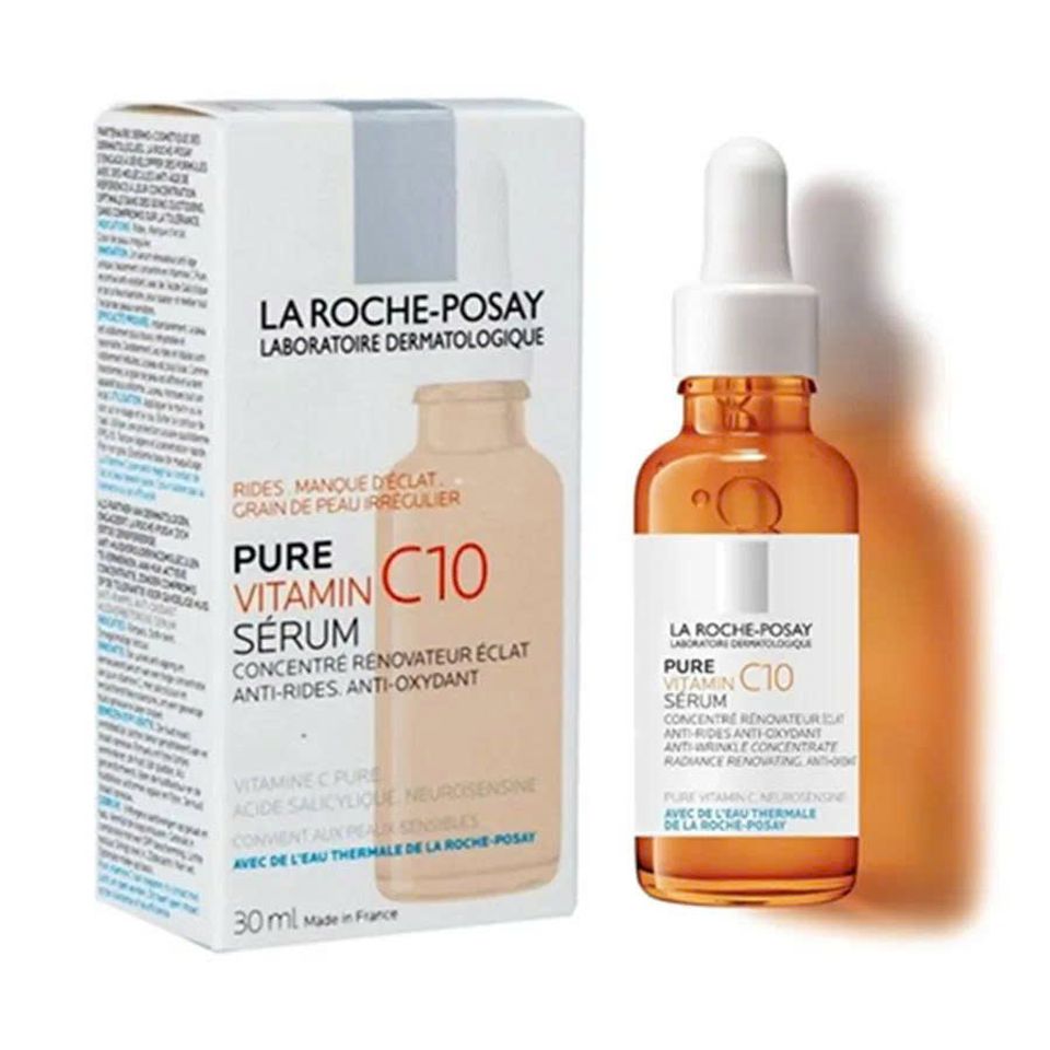 Serum Dưỡng Sáng Da La Roche-Posay Pure Vitamin C10 30ml - Giúp Làm Sáng Da, Giảm Lão Hóa, Cho Làn Da Rạng Rỡ