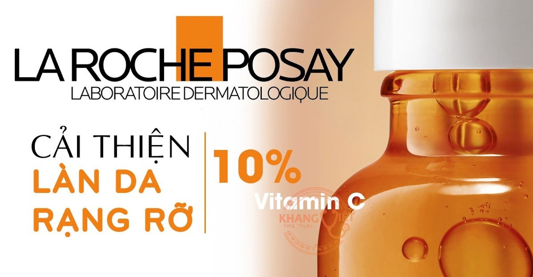 Serum Dưỡng Sáng Da La Roche Posay Pure Vitamin C10 30ml - Giúp Mờ Thâm Nám, Cải Thiện Kết Cấu Da, Cung Cấp Độ Ẩm Từ Thiên Nhiên