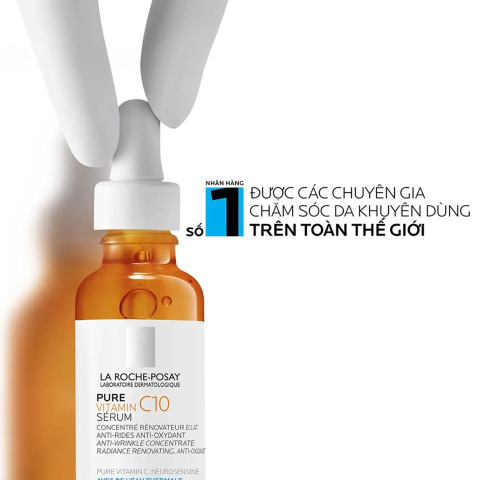 Serum Dưỡng Sáng Da La Roche-Posay Pure Vitamin C10 30ml - Chất Lượng Cao, Dưỡng Ẩm, Phù Hợp Mọi Loại Da