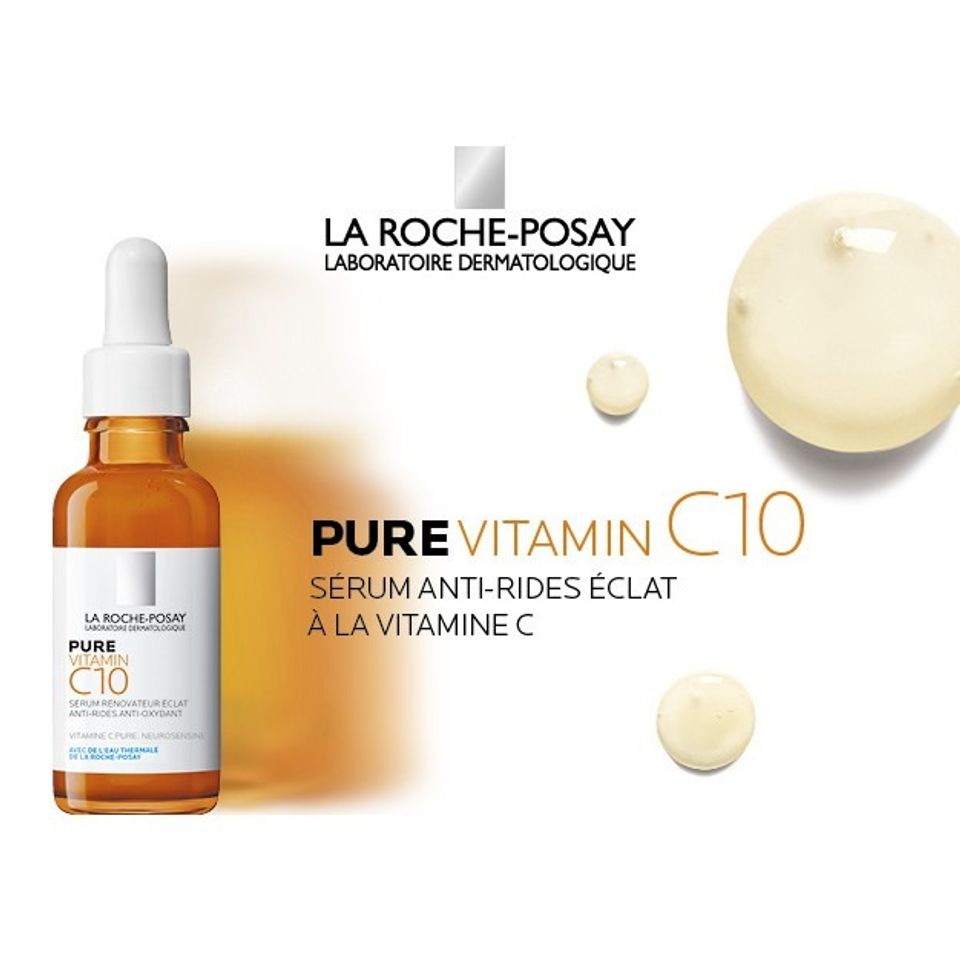 Serum Dưỡng Sáng Da La Roche-Posay Pure Vitamin C10 30ml - Chất Lượng Cao, Dưỡng Ẩm, Phù Hợp Mọi Loại Da