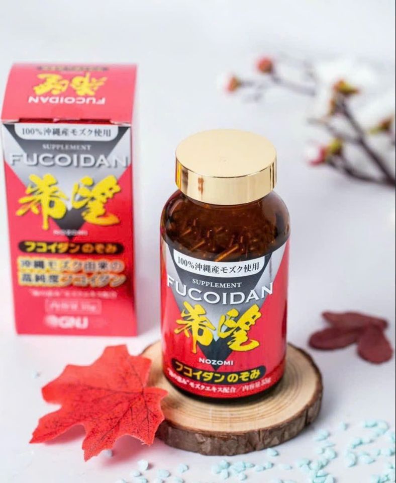 Viên Nghệ Fucoidan Nozomi Nhật Bản - Hỗ Trợ U Bướu & Tăng Cường Miễn Dịch - 150 Viên Tảo Nâu Tự Nhiên Hữu Cơ