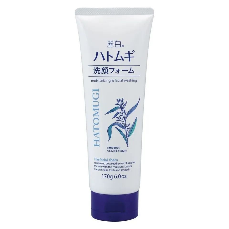 Sữa Rửa Mặt Hatomugi Chiết Xuất Ý Dĩ 170g - Làm Sáng Da, Chống Oxy Hóa, Phù Hợp Mọi Loại Da, Ngăn Ngừa Mụn và Lão Hóa Chính Hãng