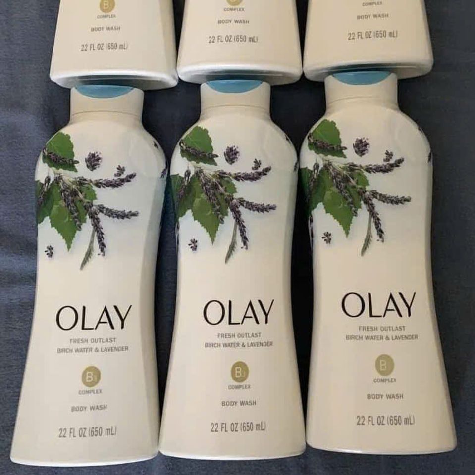 Sữa Tắm Olay Outlast Birch Water & Lavender 650ml – Thư Giãn, Dịu Mát Da với Hương Tươi Mát Naturals