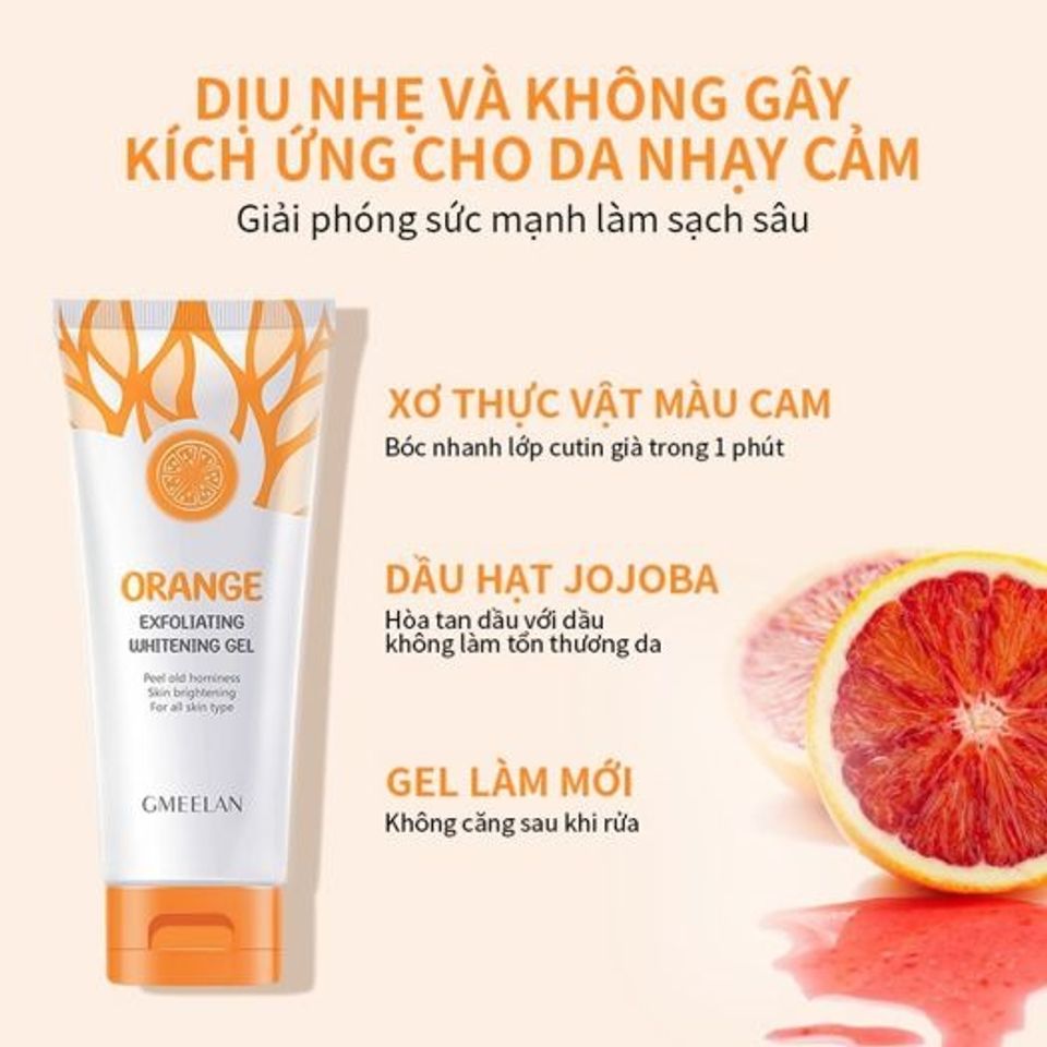 Kem Tẩy Tế Bào Chết Blood Orange 50g - Gel Exfoliate Làm Trắng Da, Tẩy Tế Bào Chết Mặt Chính Hãng, Duy Trì Làn Da Sáng Bóng, Mịn Màng