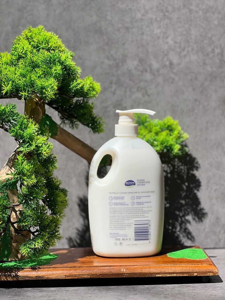 Sữa Tắm Redwin Sorbolene Body Wash 1L - Dưỡng Ẩm, Làm Mềm Da Nhạy Cảm, Phù Hợp Cho Tất Cả Loại Da, Không Chứa Xà Phòng, Sản Xuất Tại Úc