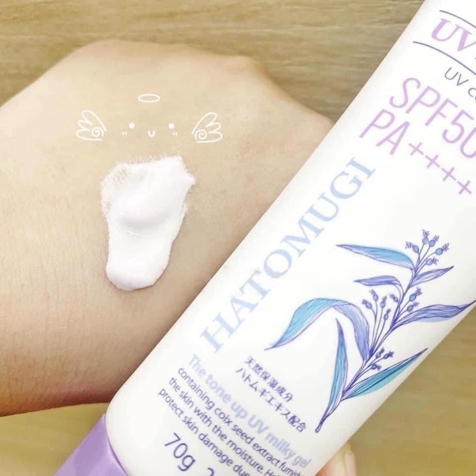 Kem Chống Nắng Nâng Tông Hatomugi UV Care & Tone Up SPF50+ PA++++ - Bảo Vệ Da, Làm Trắng Tự Nhiên, Thích Hợp Mọi Loại Da Chính Hãng