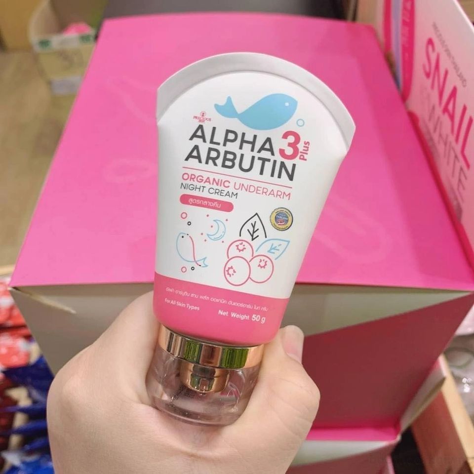 Kem Thâm Nách Alpha Arbutin 3 Plus Organic 50g - Giải Pháp Làm Sáng Da Cho Vùng Nách, An Toàn Cho Da Nhạy Cảm