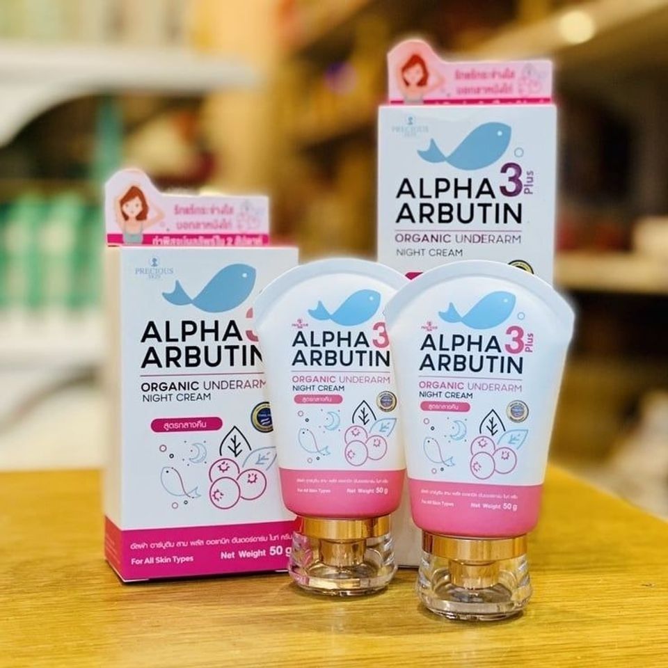 Kem Thâm Nách Alpha Arbutin 3 Plus Organic 50g - Giải Pháp Làm Sáng Da Cho Vùng Nách, An Toàn Cho Da Nhạy Cảm