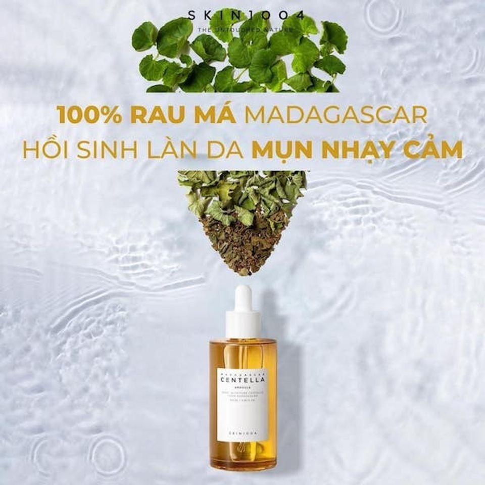 Tinh Chất Rau Má Skin1004 Madagascar Centella Ampoule 100ml - Giảm Mụn, Phục Hồi Da, Dưỡng Ẩm Cho Da Nhạy Cảm Chính Hãng