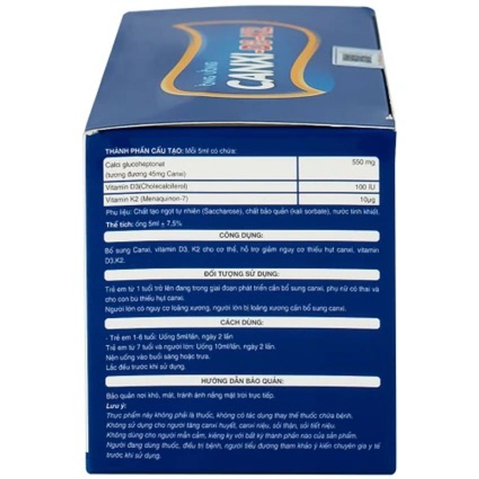Siro Canxi-D3-K2 Kingphar - Bổ sung Canxi, Vitamin D3 & K2 cho Trẻ Em và Người Lớn - Giải Pháp Tăng Cường Sức Khỏe Xương
